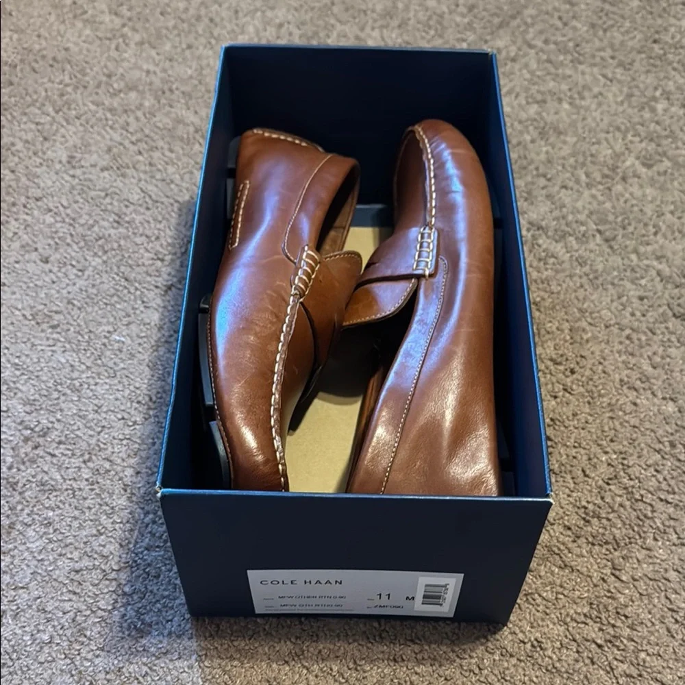 👞 Men’s Penny Driving Loafers – British Tan – Size 11 - Picture 7 of 9